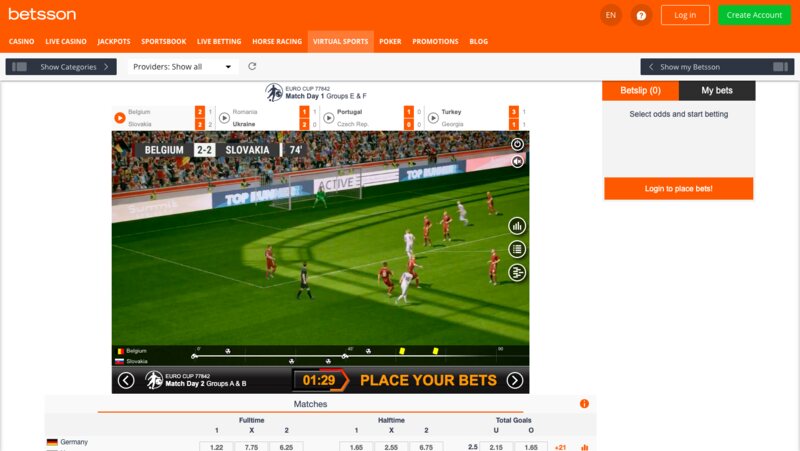 Betsson support